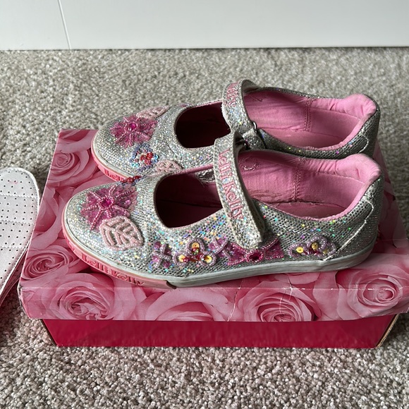 Lelli Kelly Glitter Daisy Dolly Mary Jane Sneakers - Picture 7 of 14